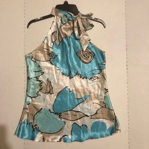 Vixen blue Halter top Medium